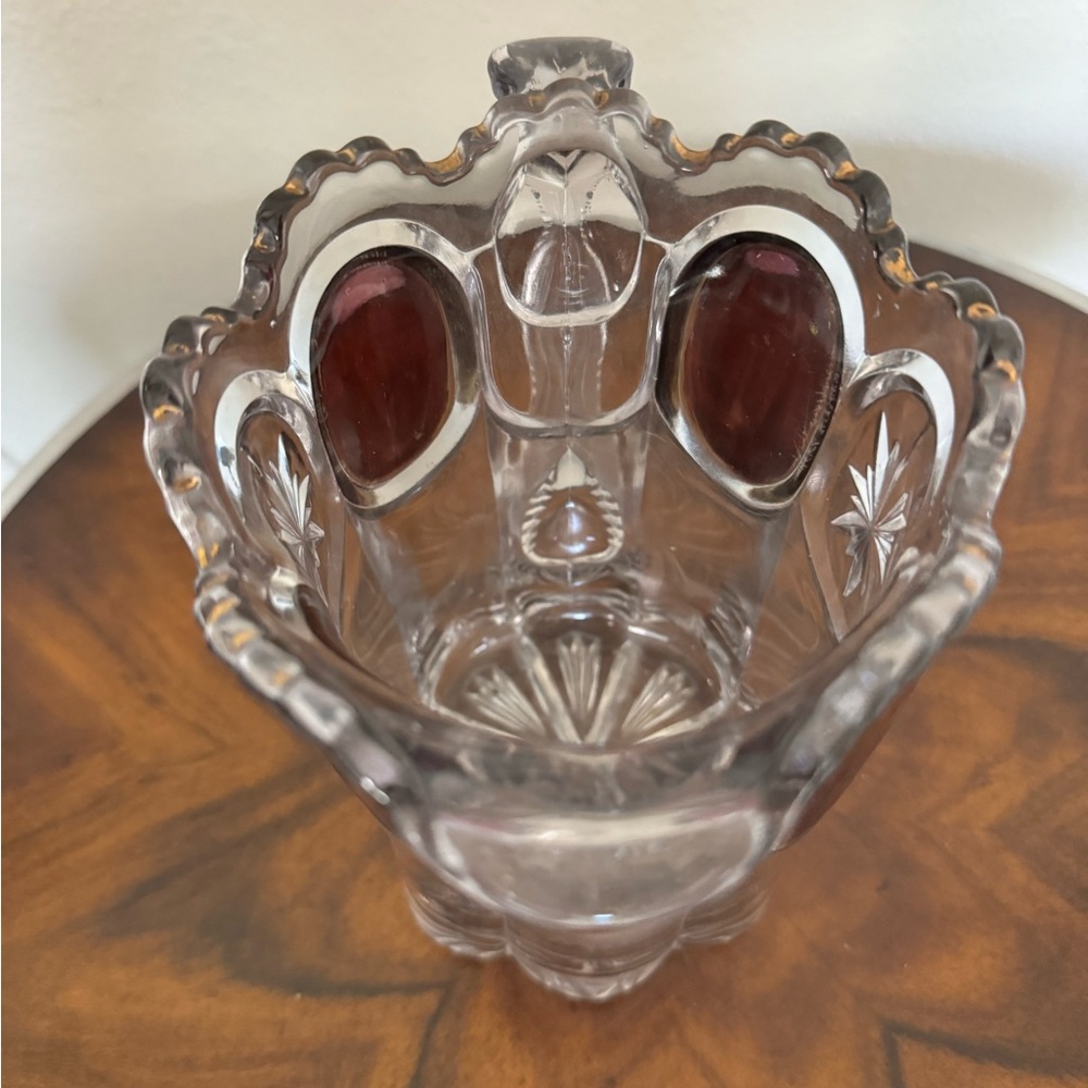 Antique Pitcher by: US Glass Co. EPAG 15155 pattern Nobby Bull’s Eye, Cromwell - Picture 6 of 13